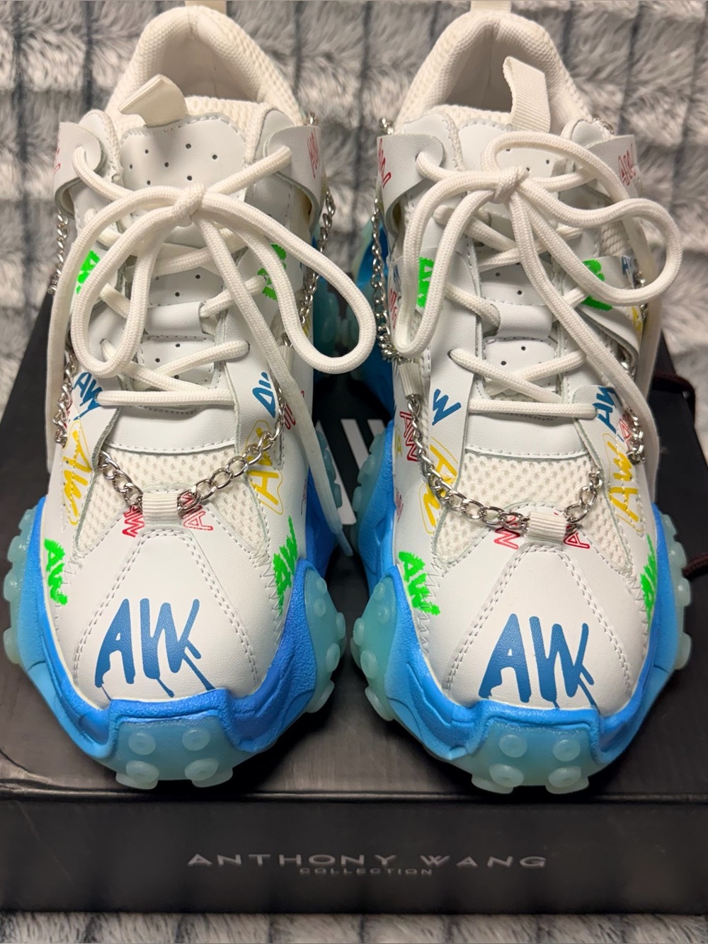 Anthony Wang CARAMBOLA 01 - MULTI Platform Sneakers NIB - Size 8.5 - Picture 2 of 15